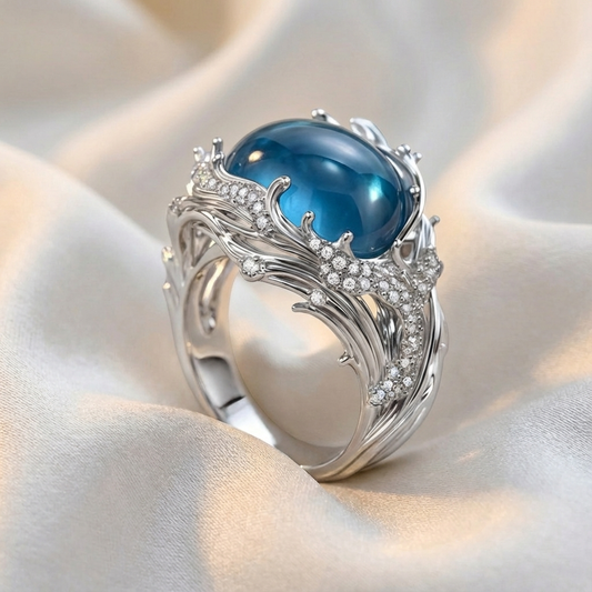 Ocean's Turquoise Miracle Ring